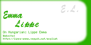 emma lippe business card